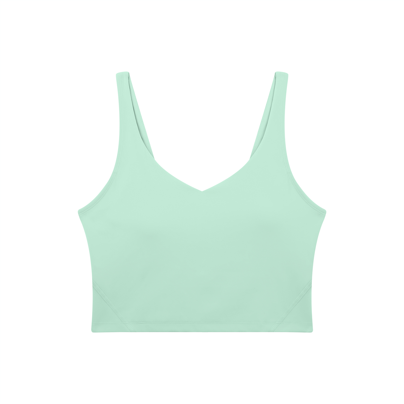 Light green tank top on a white background