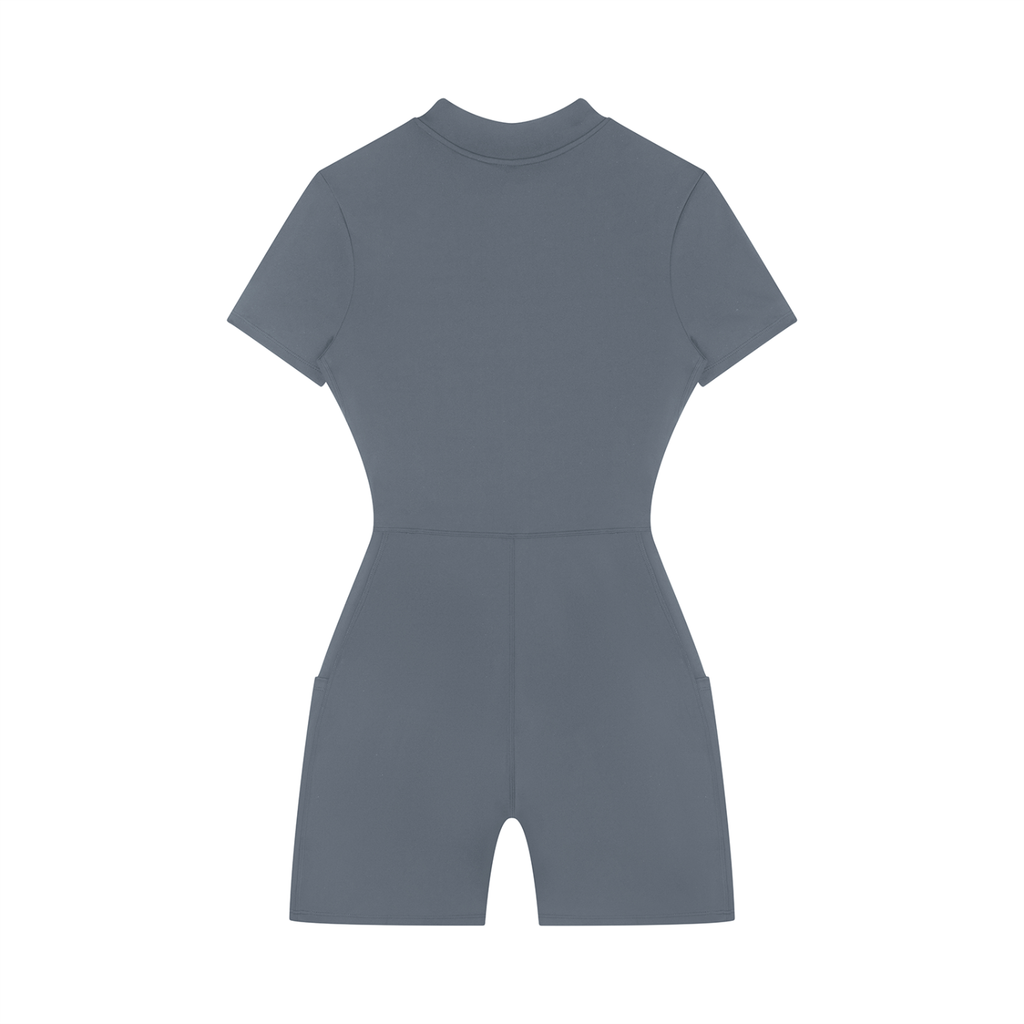 Gray romper on a white background