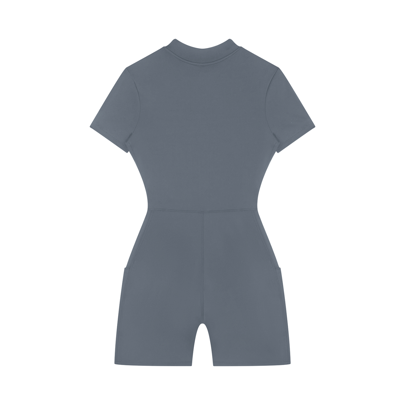 Gray romper on a white background