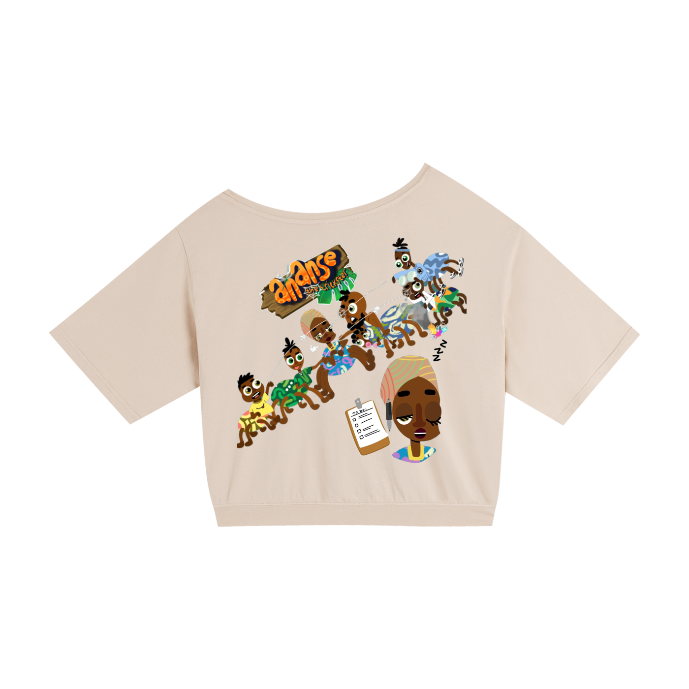 Oversized Asymmetric Saturday Off Shoulder T-Shirt