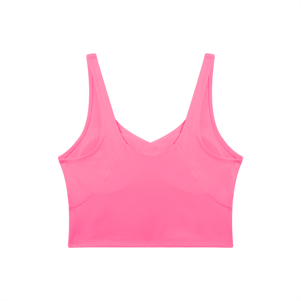 Pink tank top on a white background