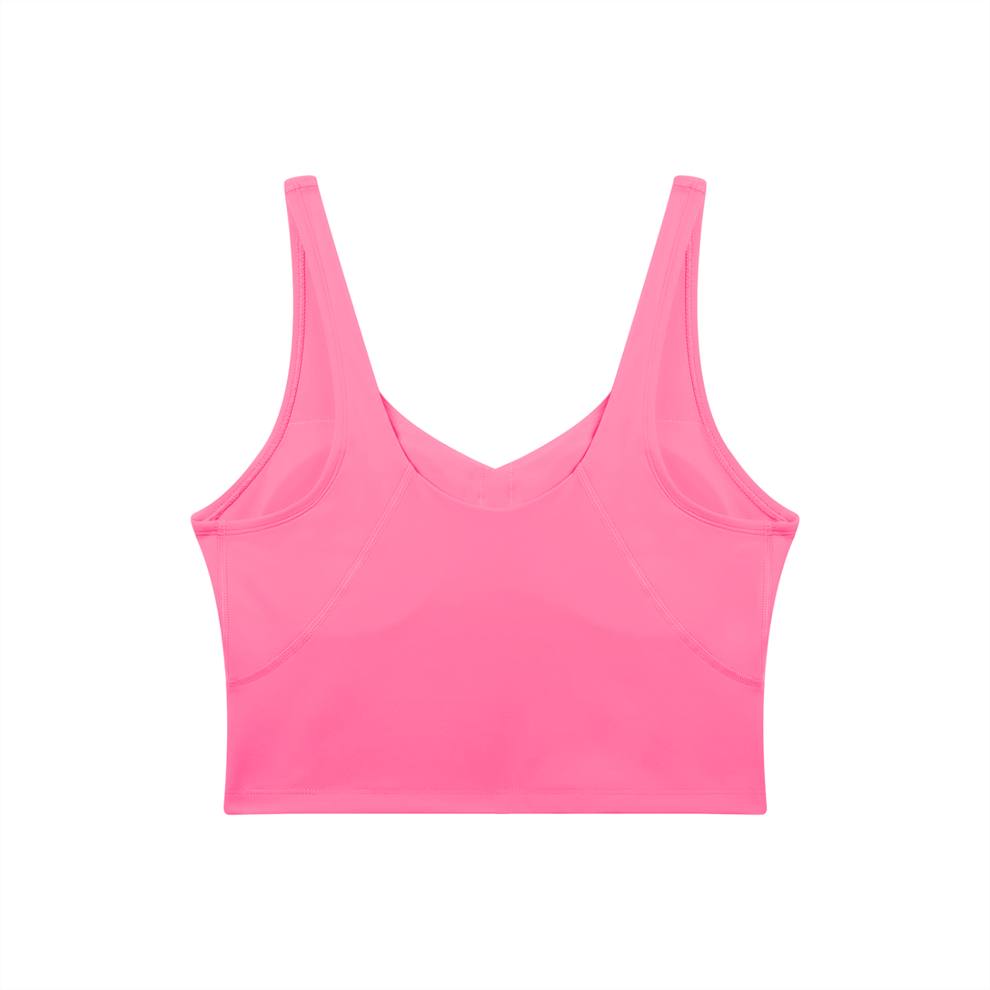 Pink tank top on a white background