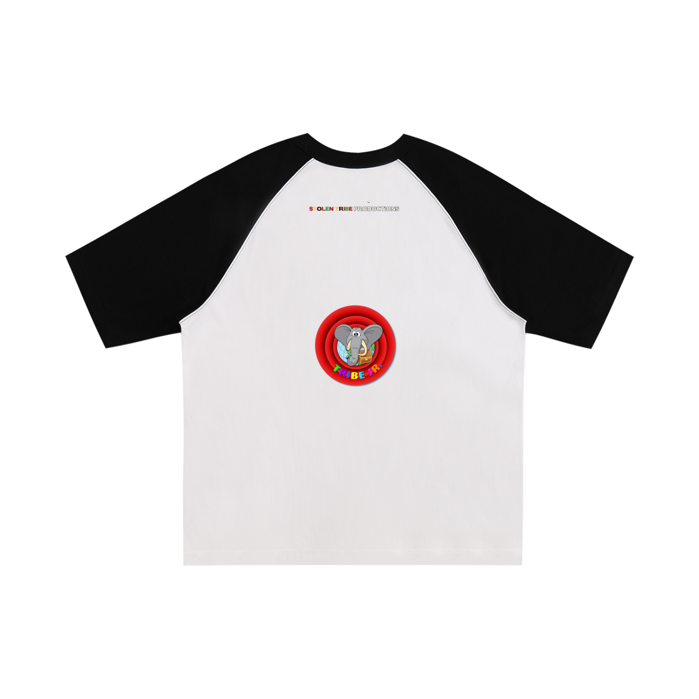 Kwaku Ananse Tribe-Blocked Raglan Sleeve T-Shirt