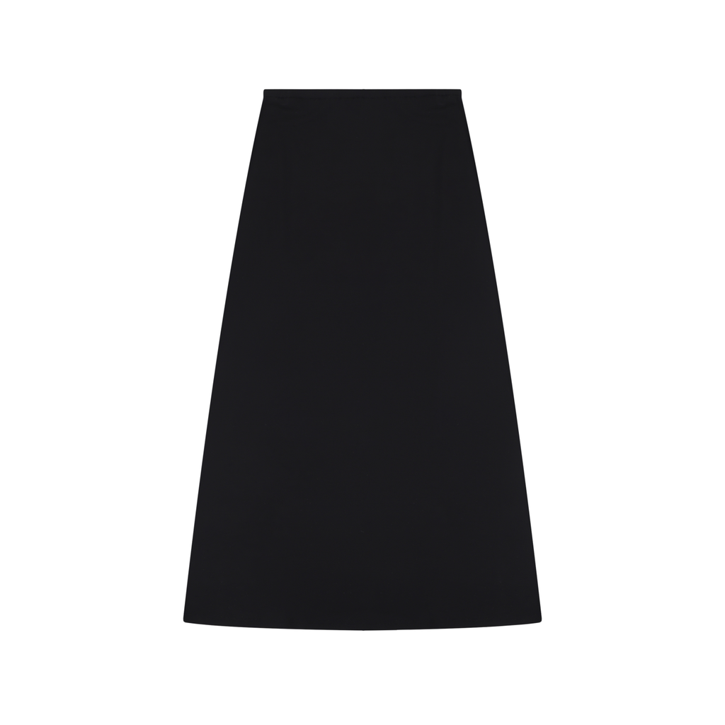 Women's Slim Thick Solid Color Knit Maxi Skirt