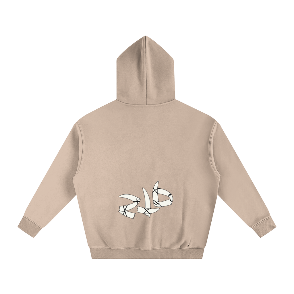 Oversize Ivory Fleece Hoodie