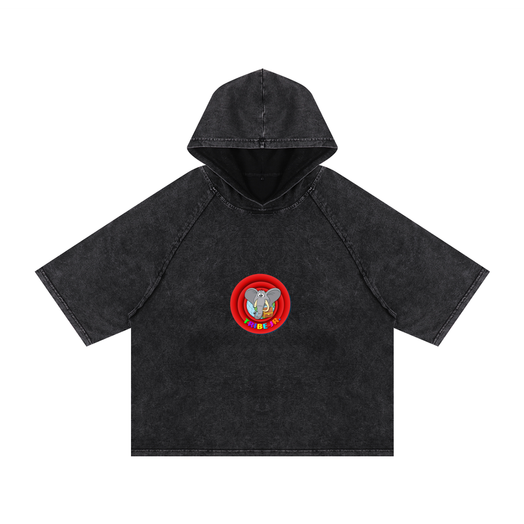 STP X Tribe Jr Vintage Hooded Boxy T-Shirt