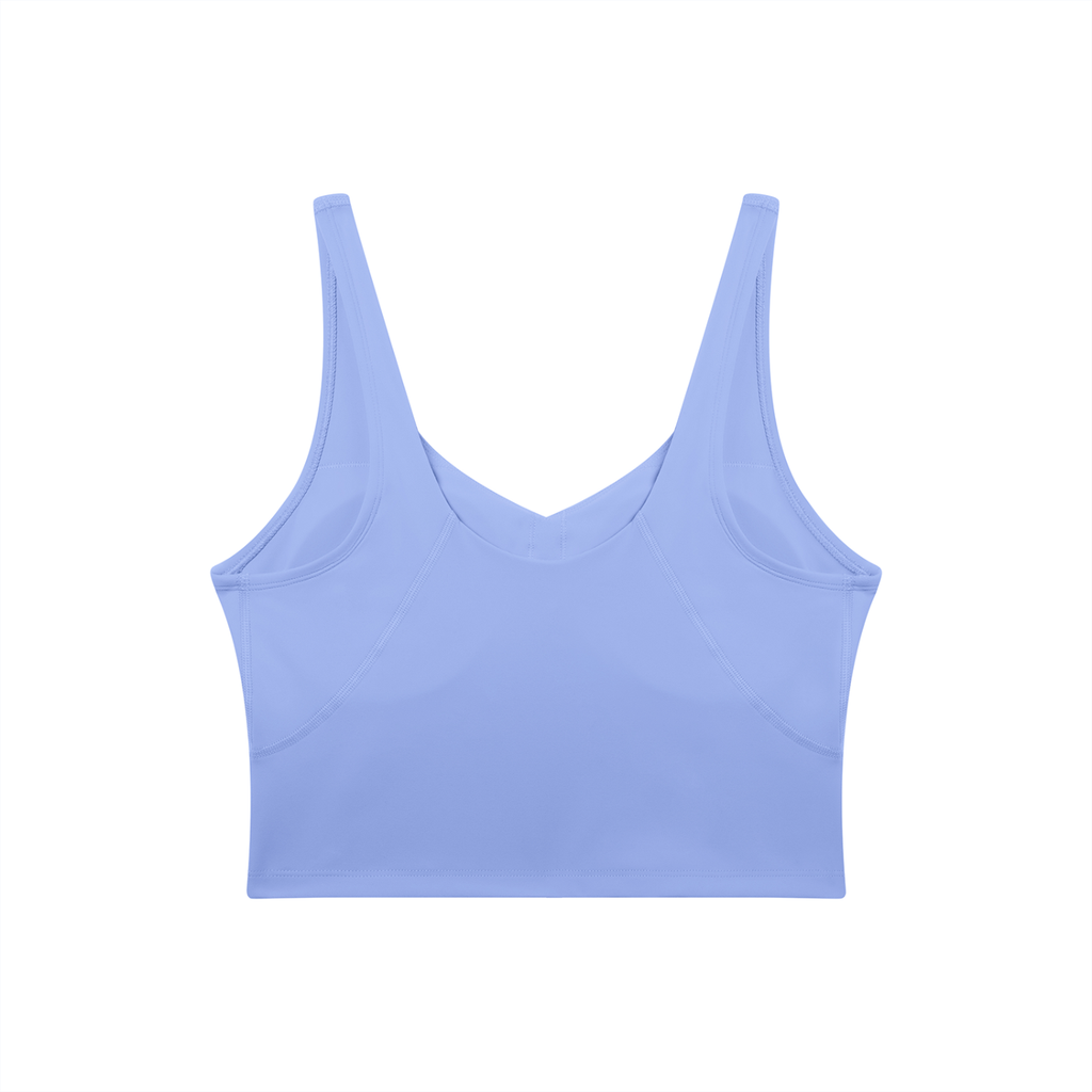 Light blue tank top on a white background