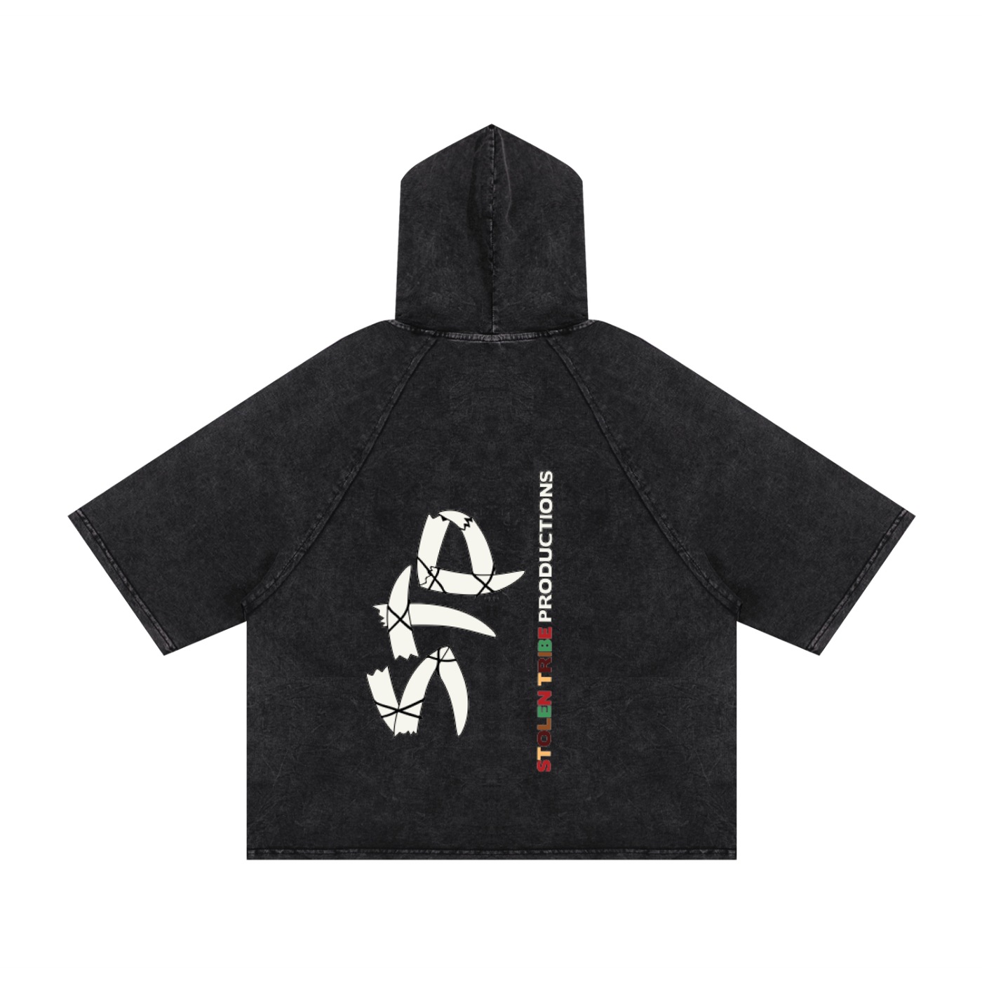 STP X Tribe Jr Vintage Hooded Boxy T-Shirt