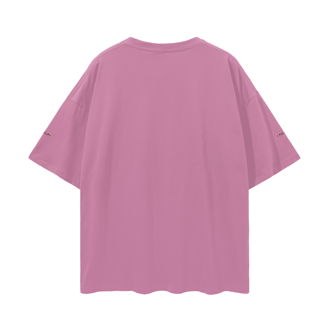 Pink t-shirt on a white background
