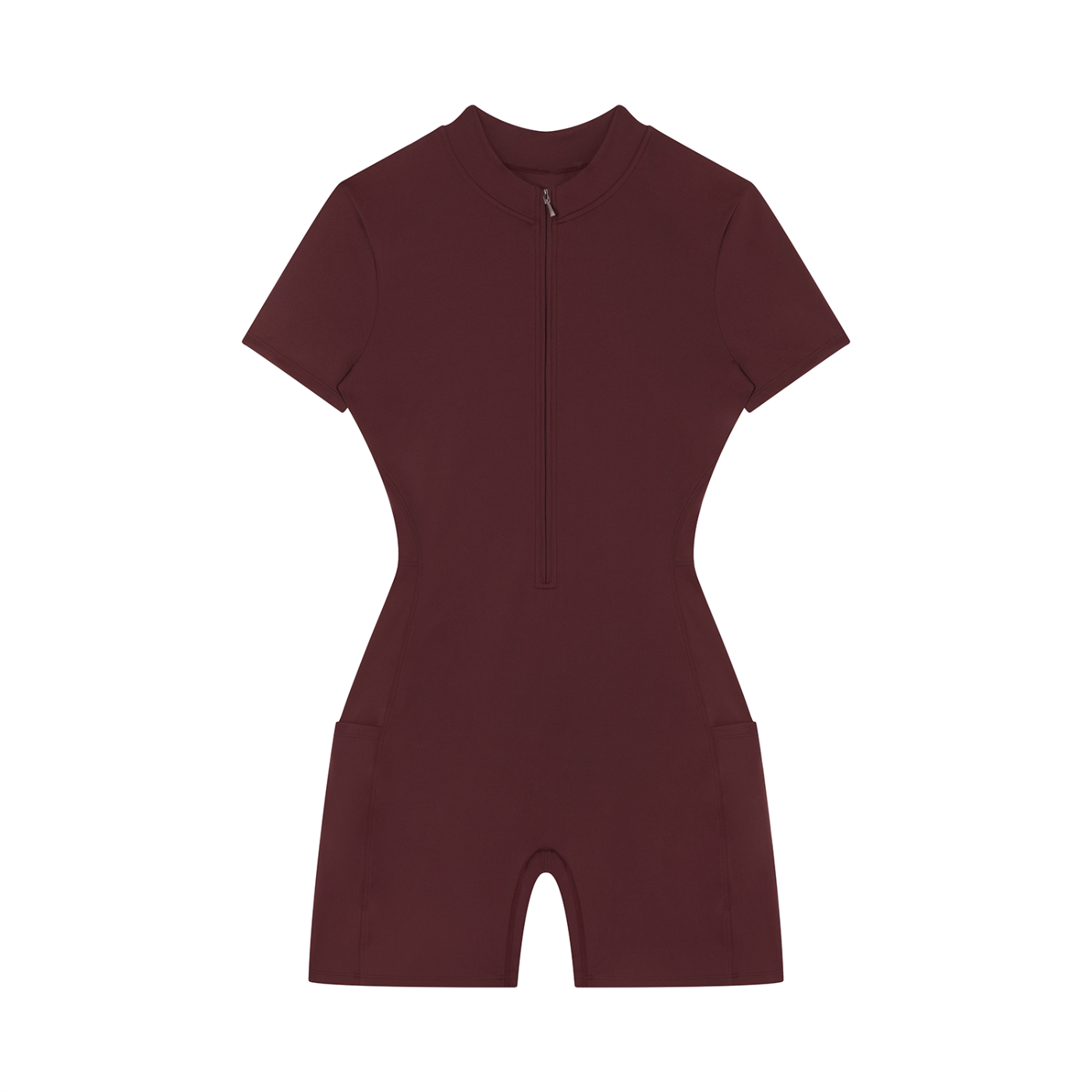 Maroon wetsuit on a white background