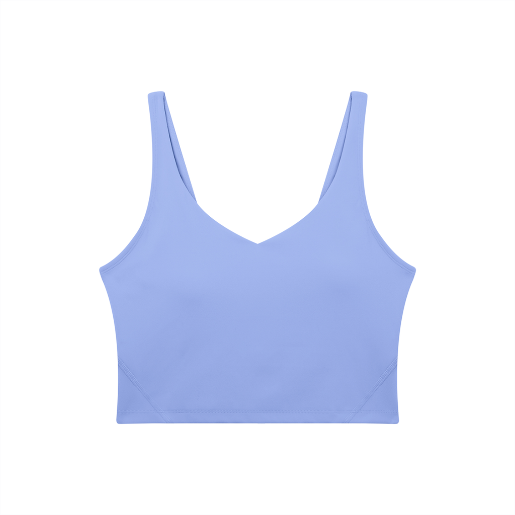Light blue tank top on a white background