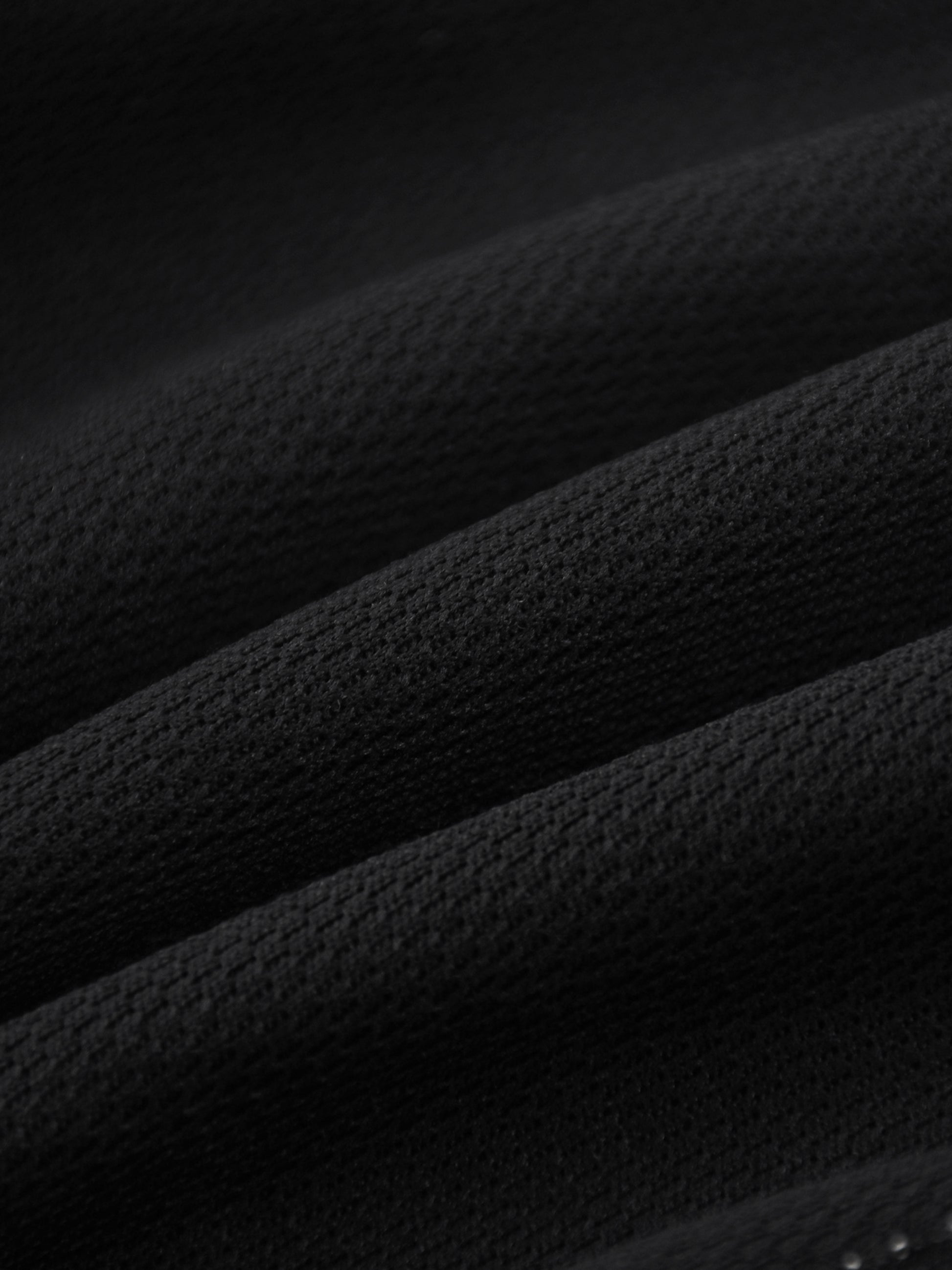 Close-up of black textured fabric