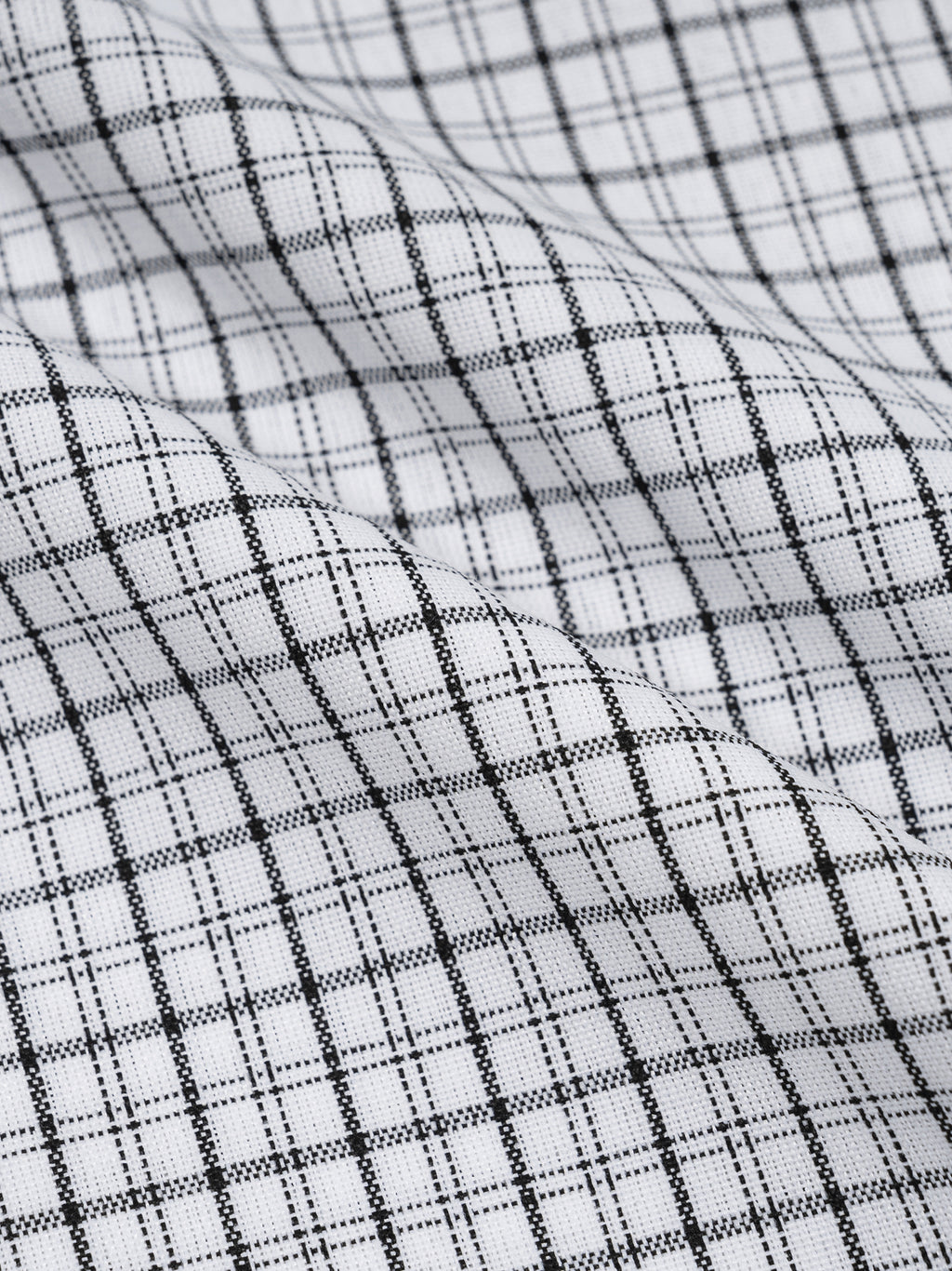Close-up of black and white checkered fabric