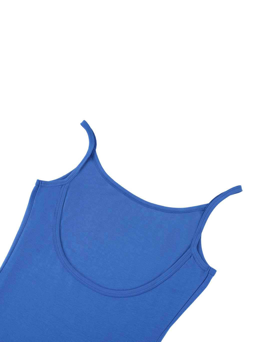 Blue tank top on a white background