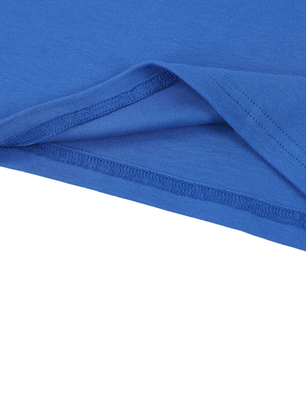 Close-up of blue fabric with a white background