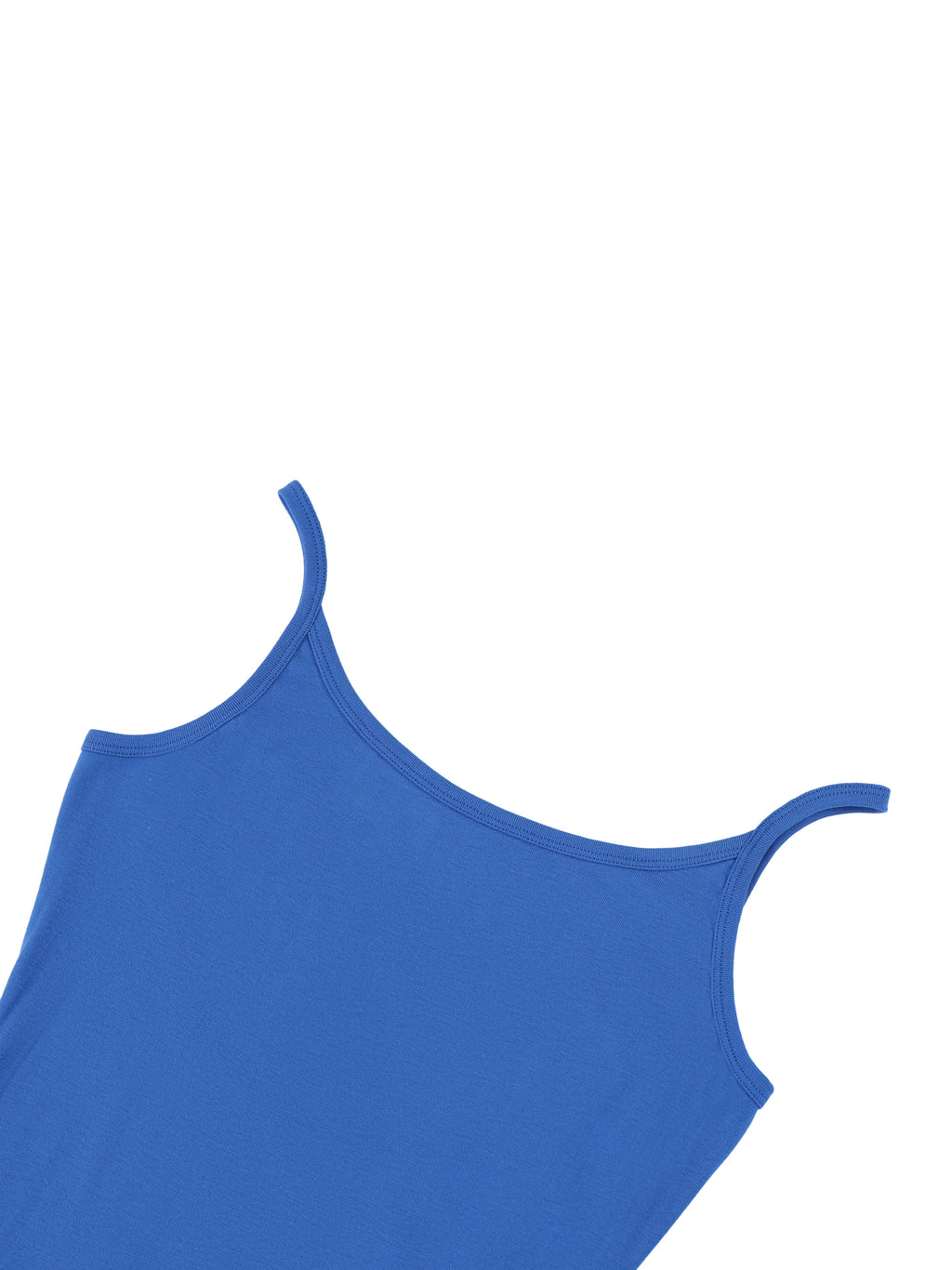 Blue tank top on a white background
