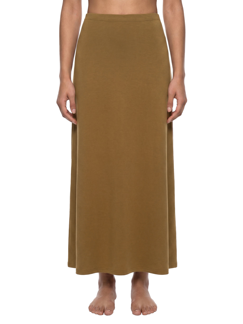 Women's Slim Thick Solid Color Knit Maxi Skirt
