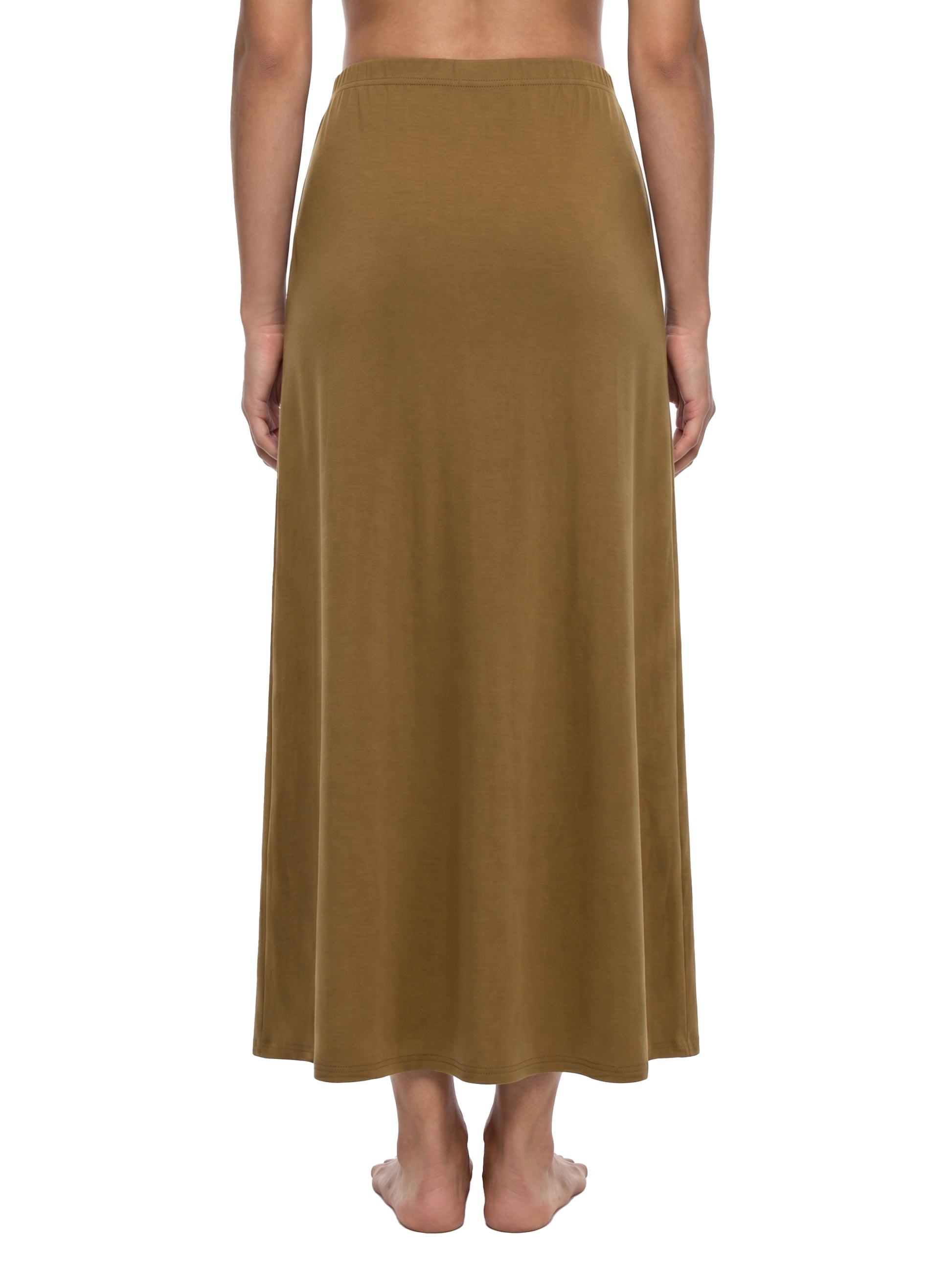 Women's Slim Thick Solid Color Knit Maxi Skirt