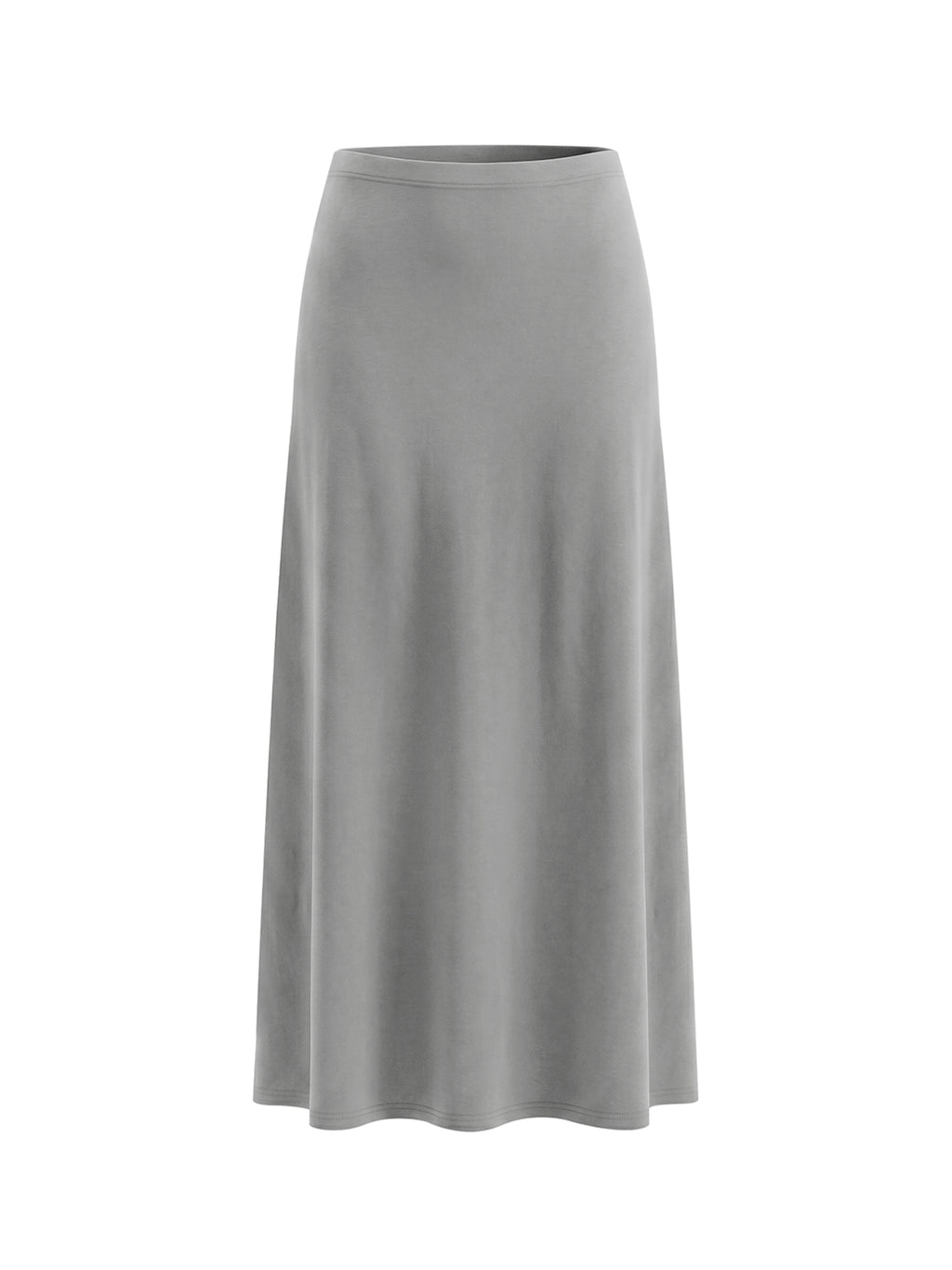 Women's Slim Thick Solid Color Knit Maxi Skirt