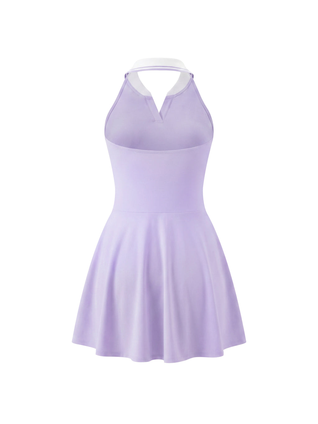 Lavender dress on a white background