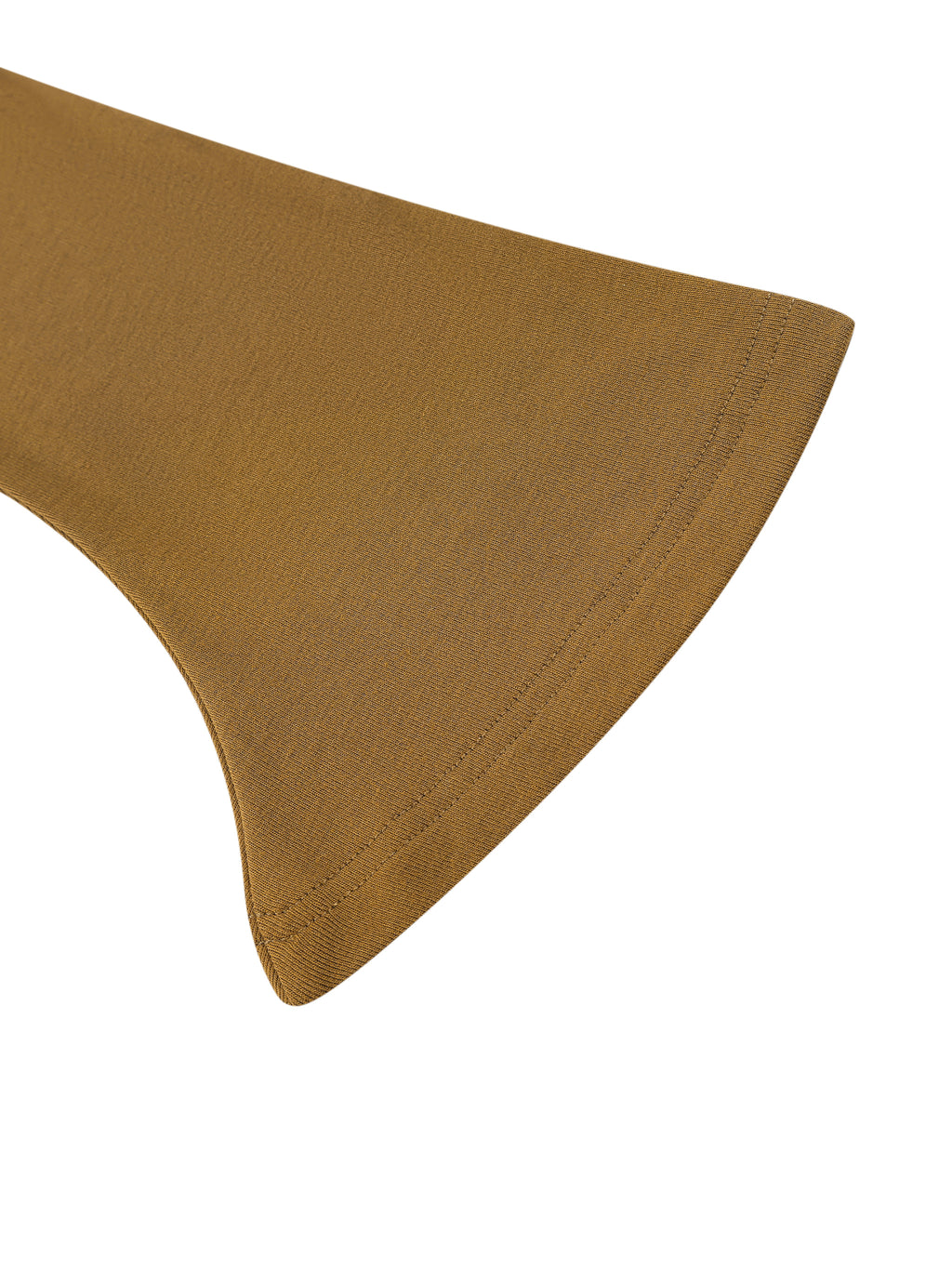 Close-up of a brown fabric napkin on a white background