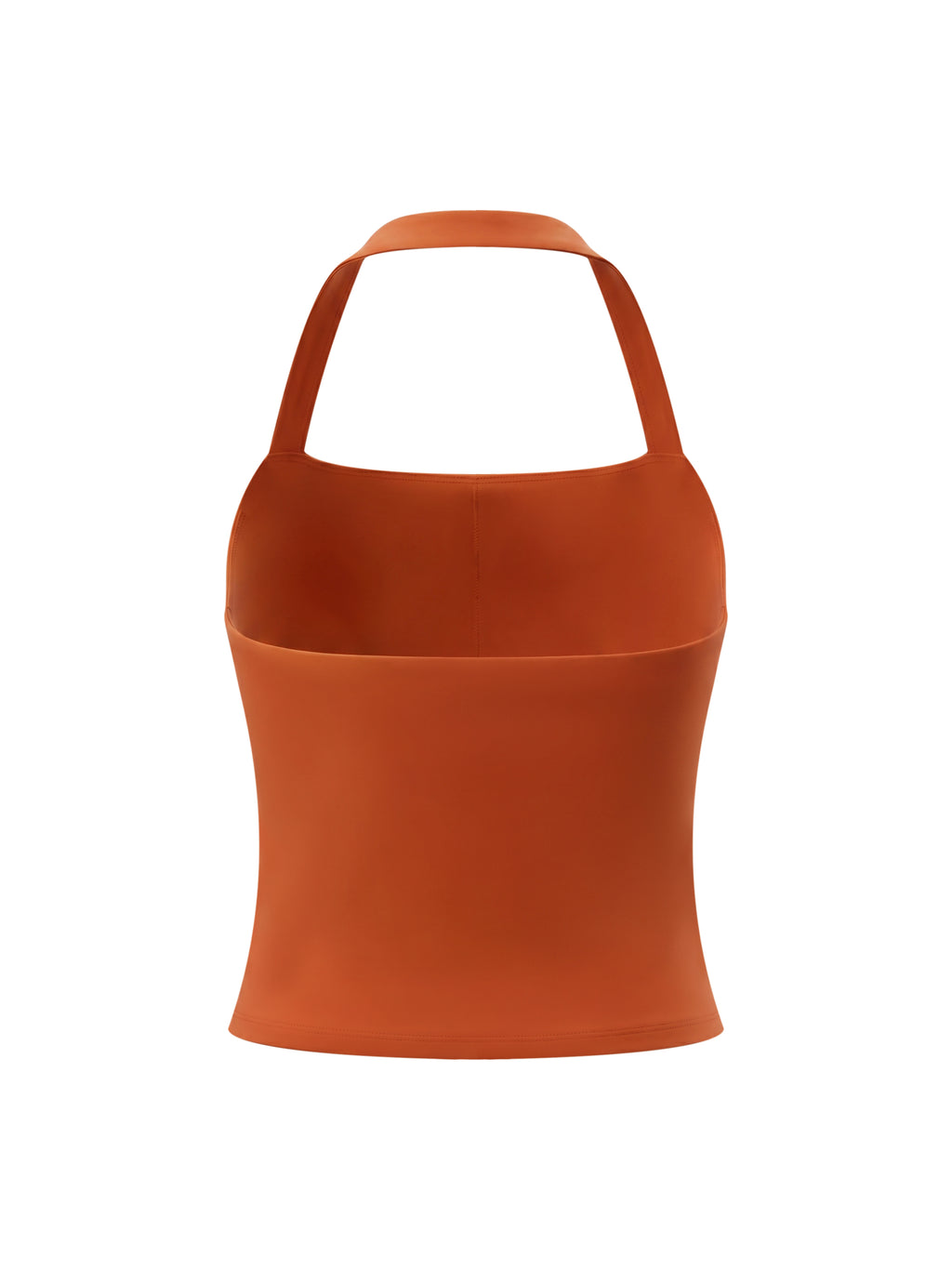 Orange apron on a white background