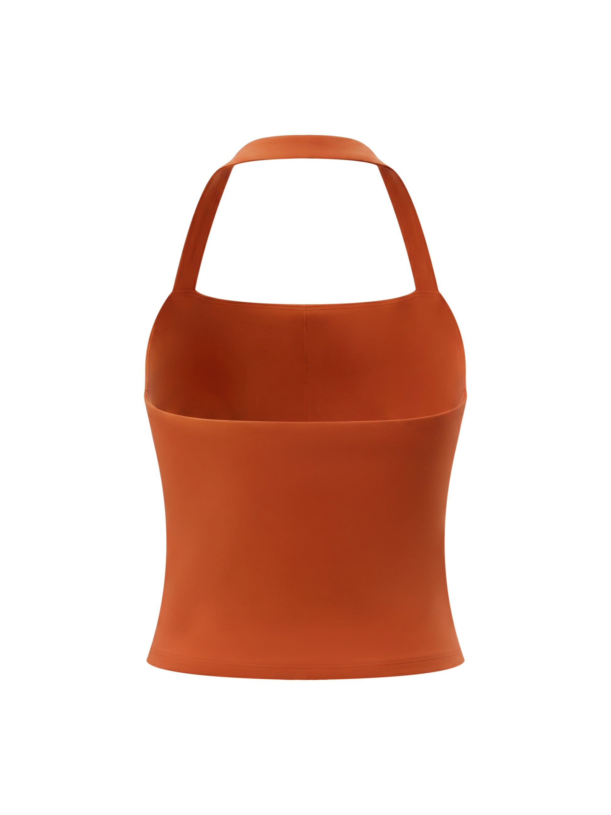 Orange apron on a white background