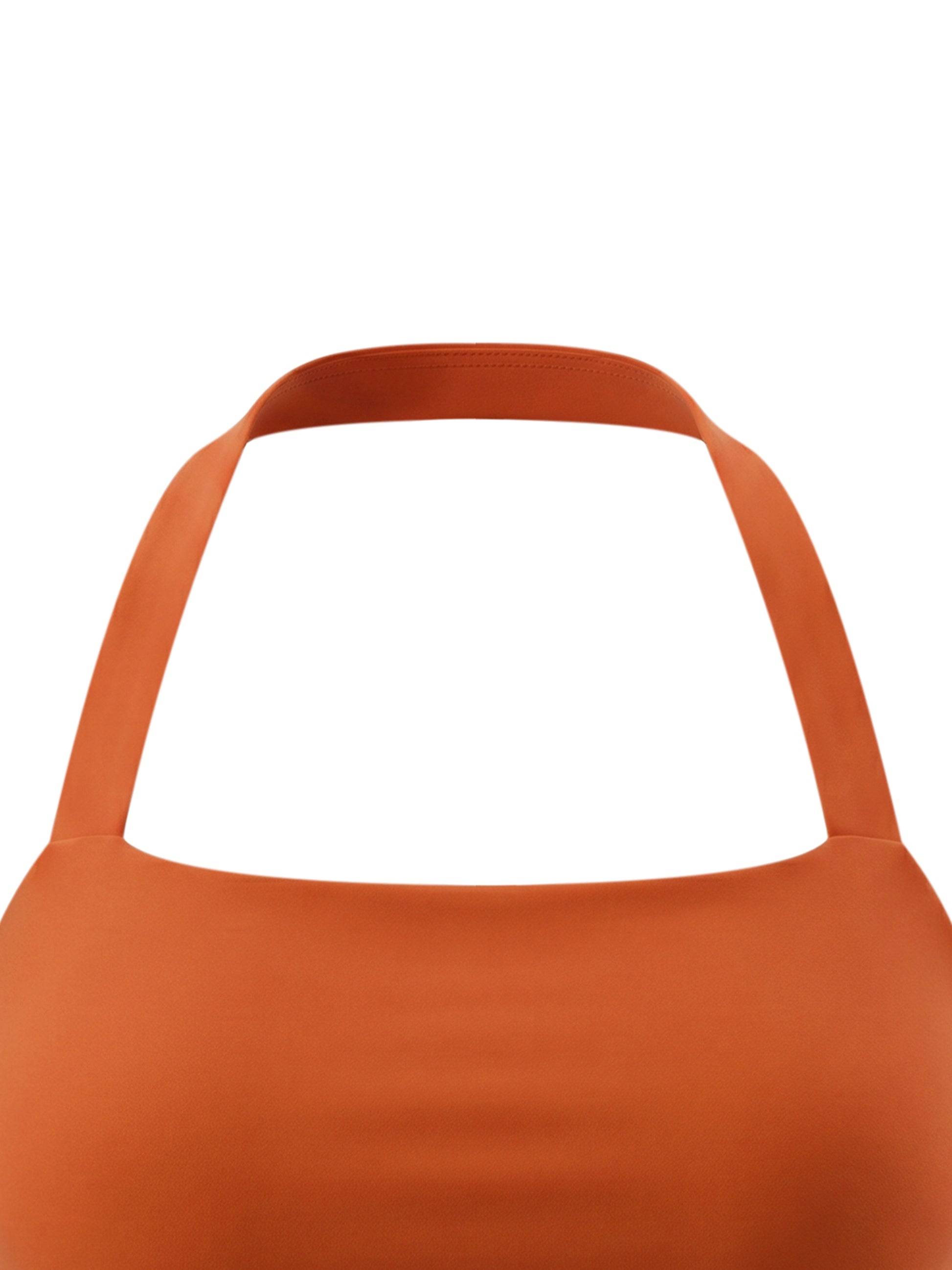 Brown apron on a white background