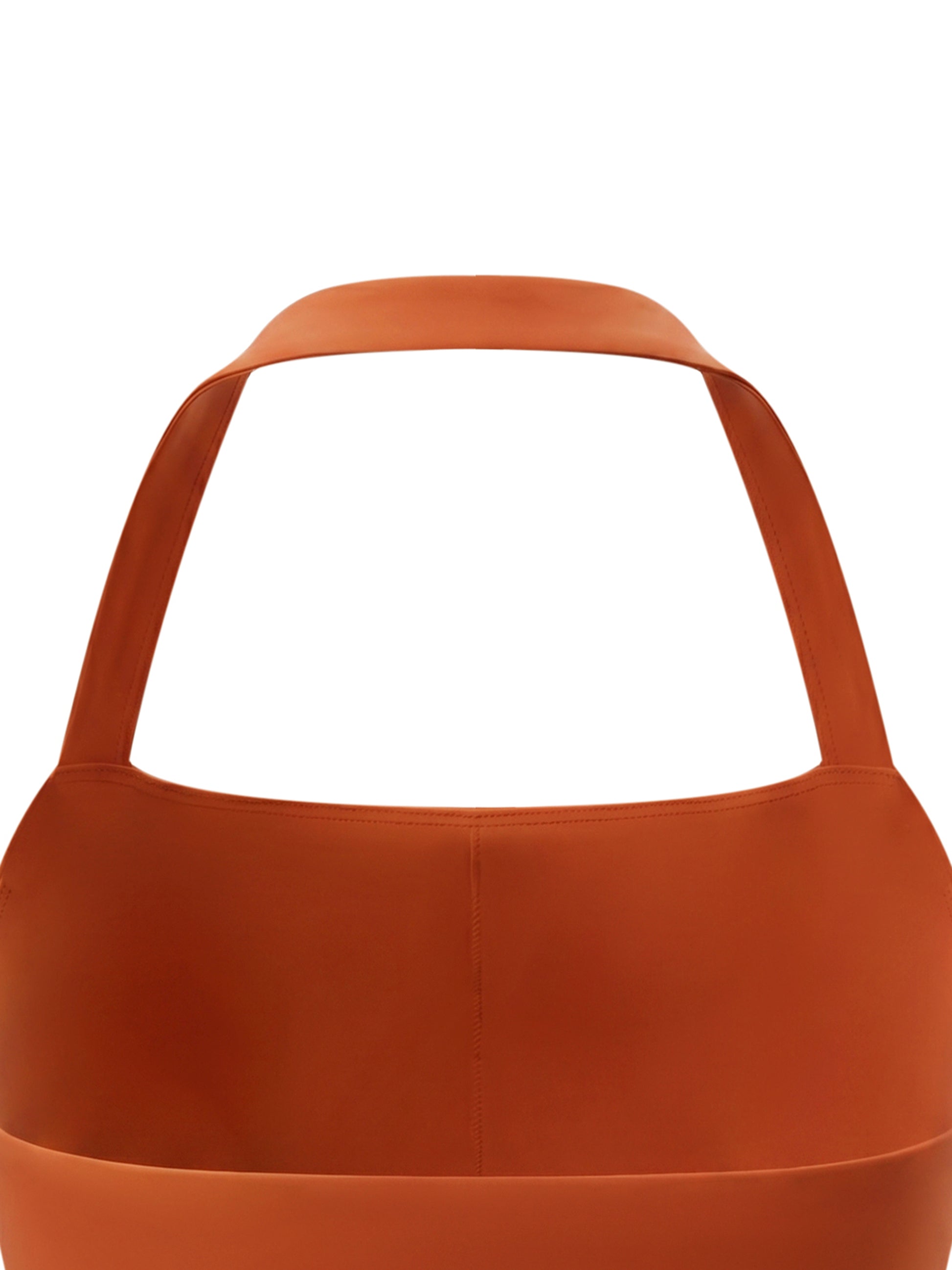 Brown apron on a white background