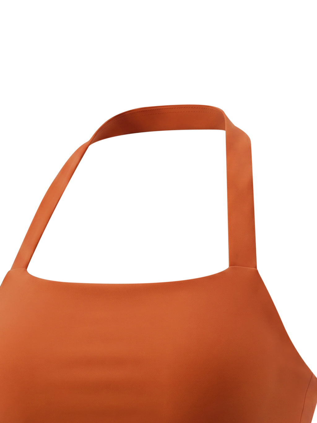 Brown apron on a white background