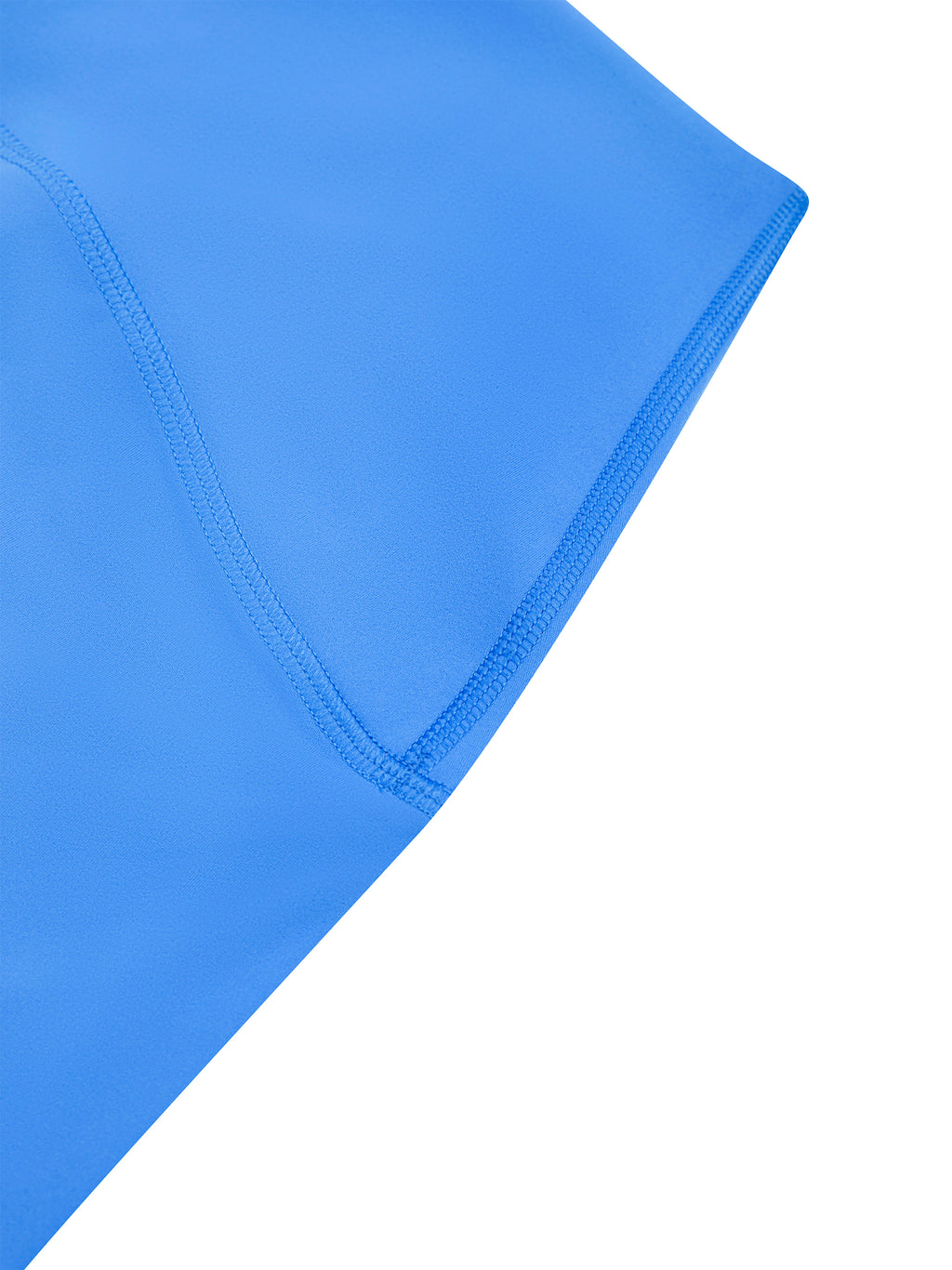 Close-up of a blue fabric on a white background