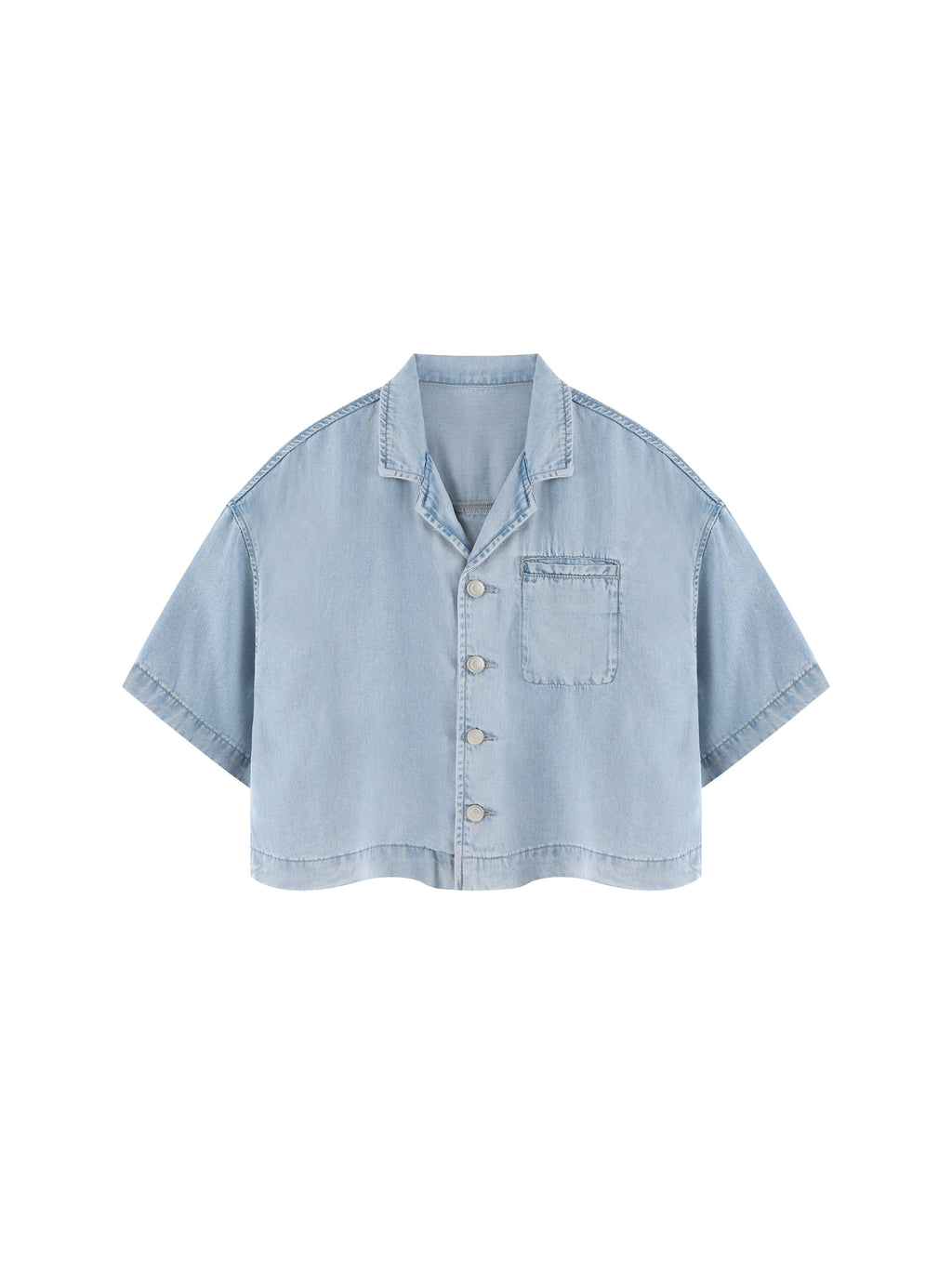 Women's Vintage Wash Boxy Cropped Shirt