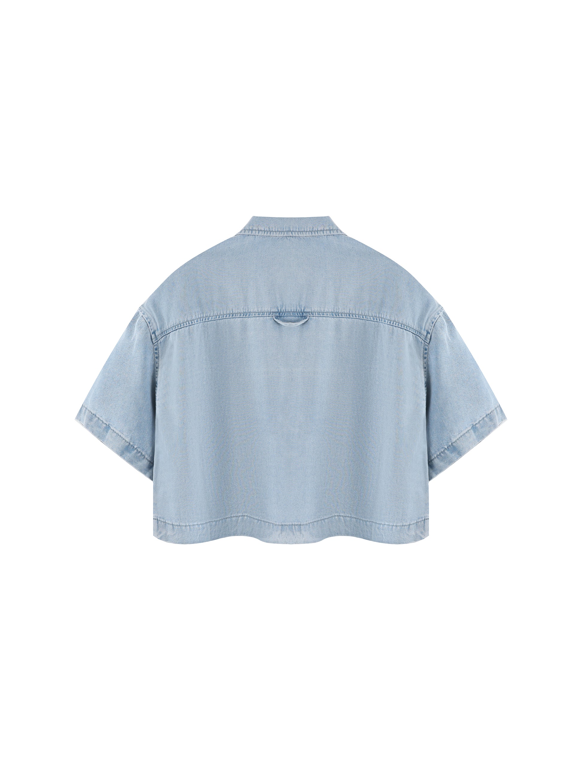 Women's Vintage Wash Boxy Cropped Shirt