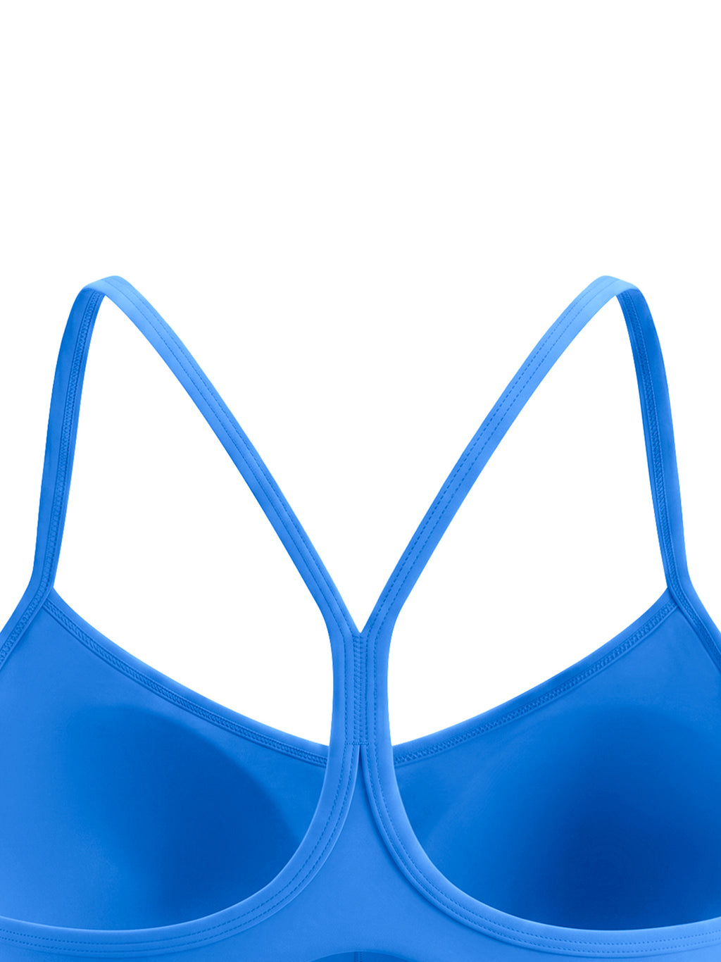 Blue bra on a white background