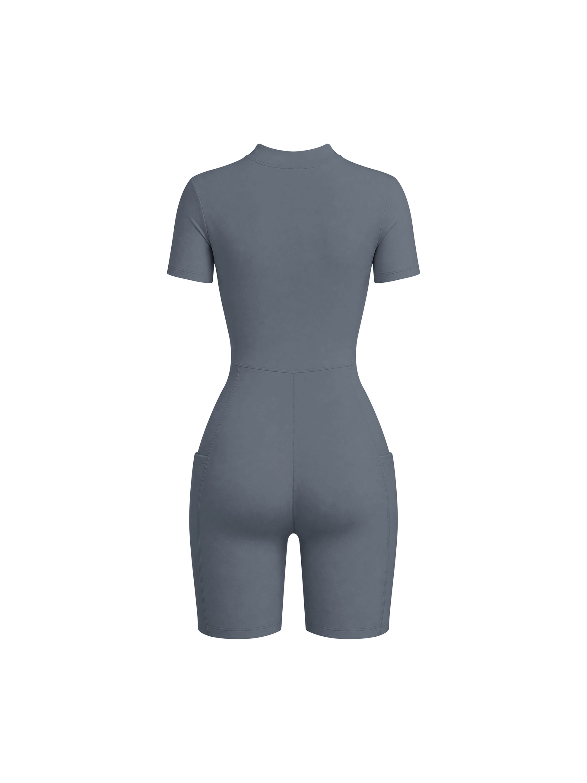 Gray bodysuit on a white background