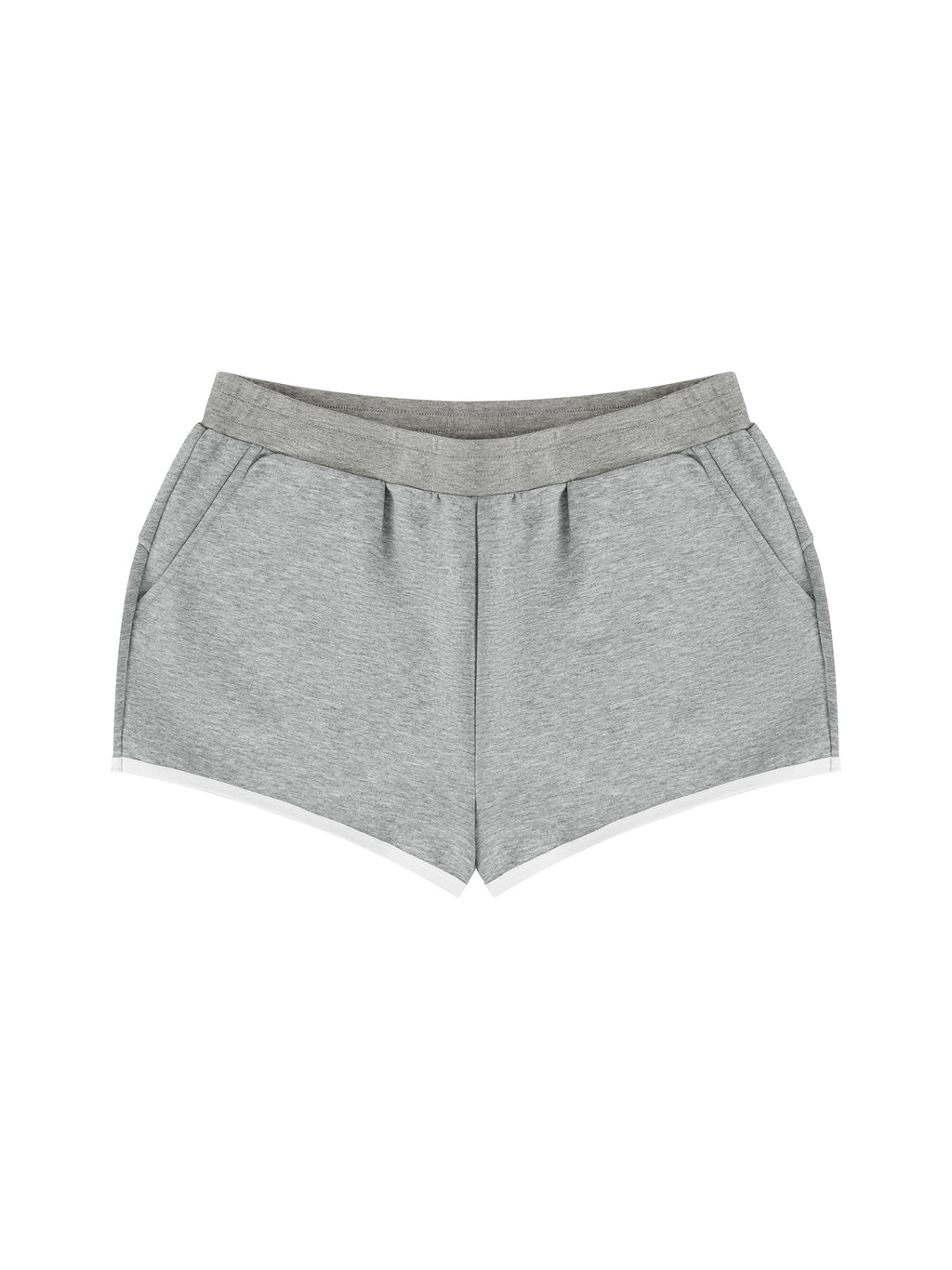 Gray shorts on a white background