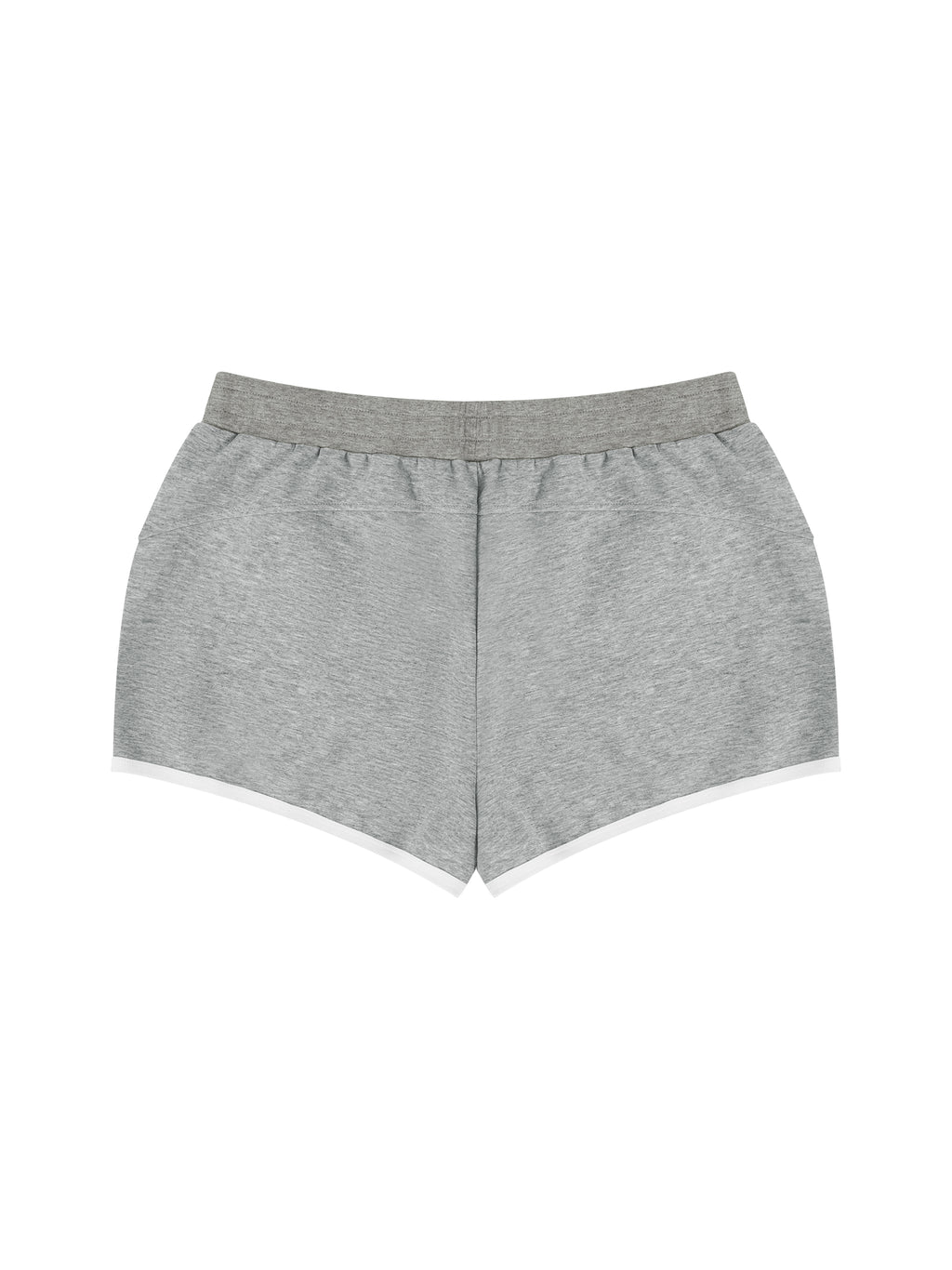 Gray shorts on a white background