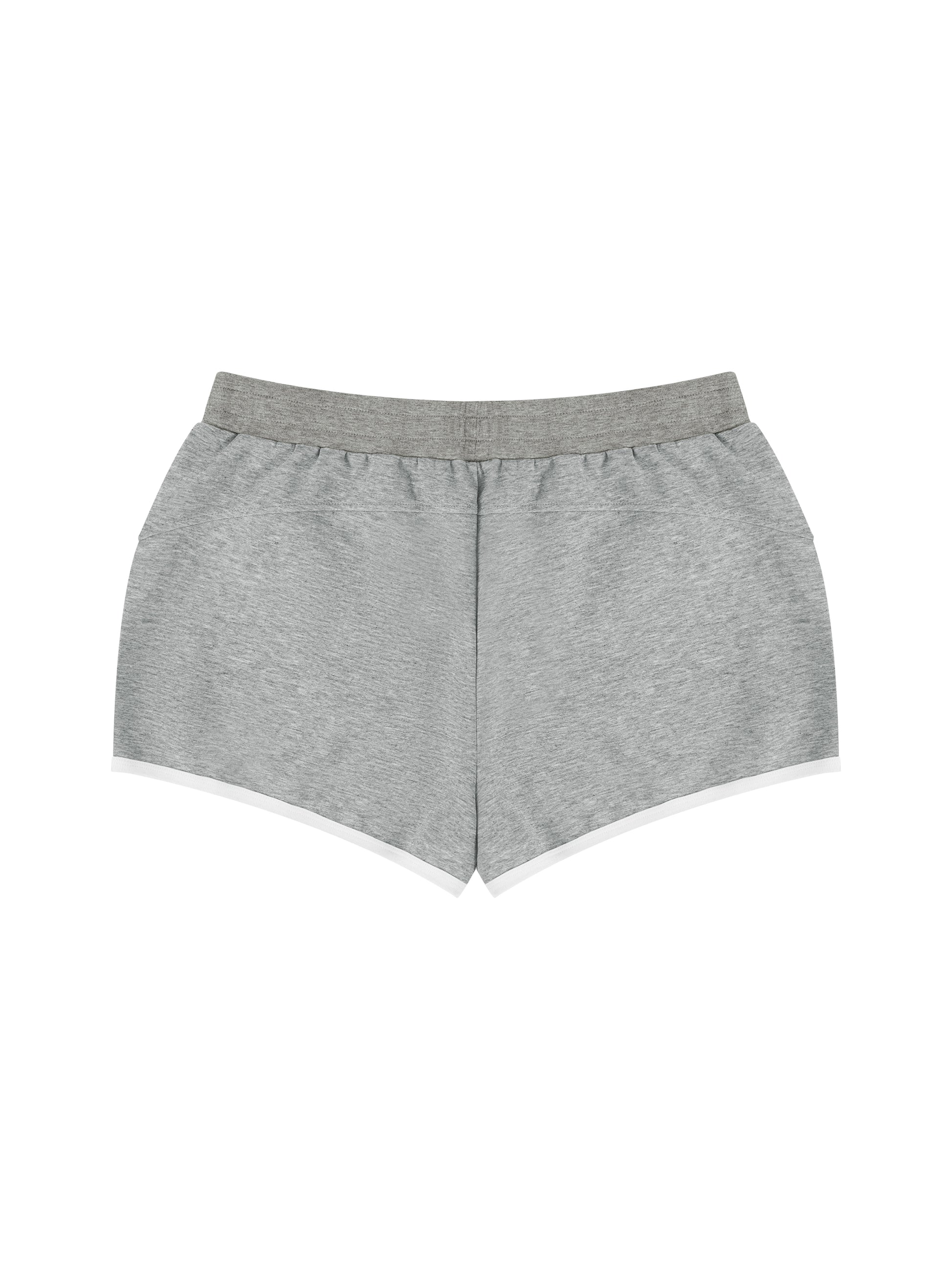Gray shorts on a white background