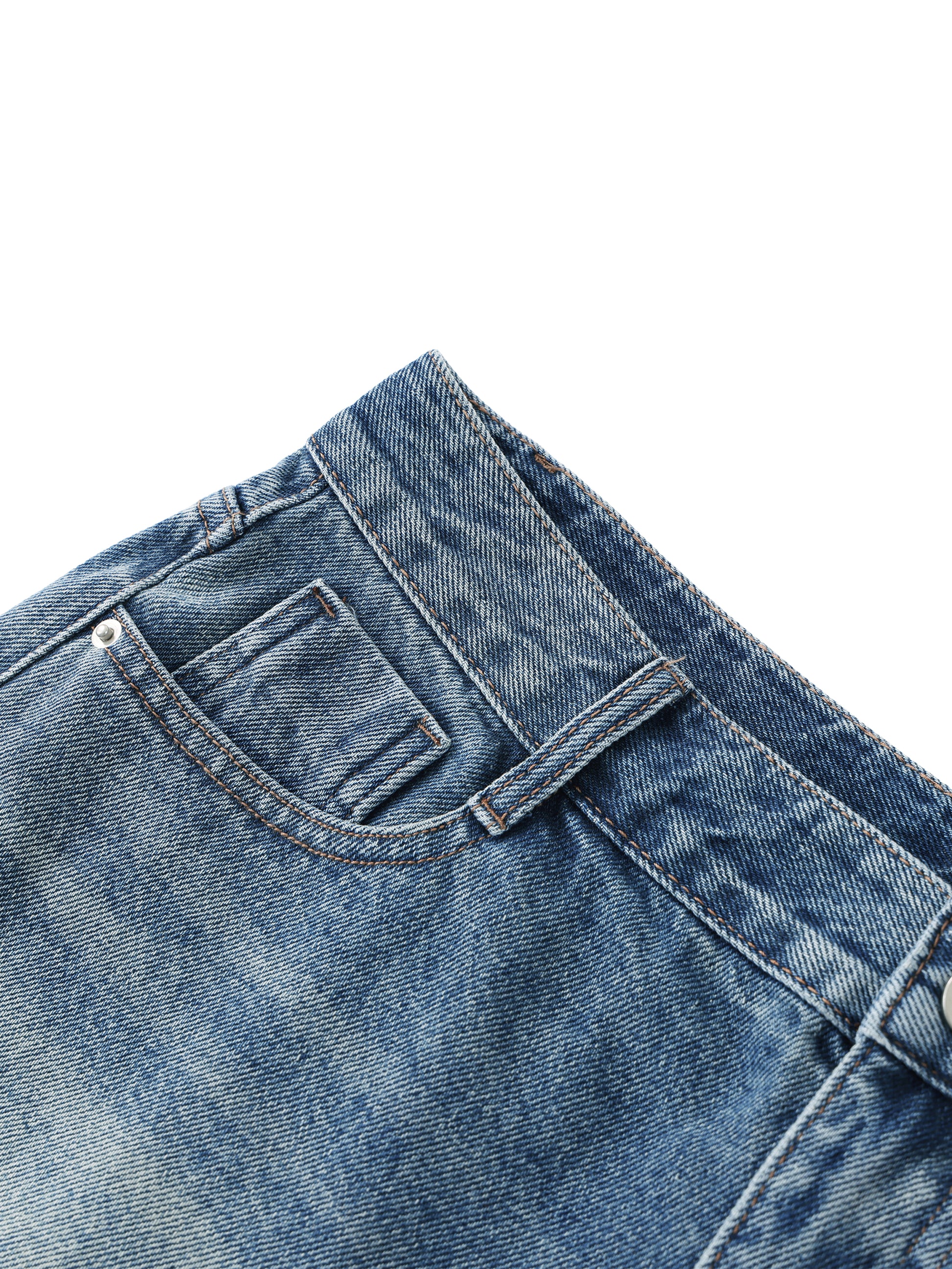 Women's Vintage Wash Raw Hem Denim Shorts